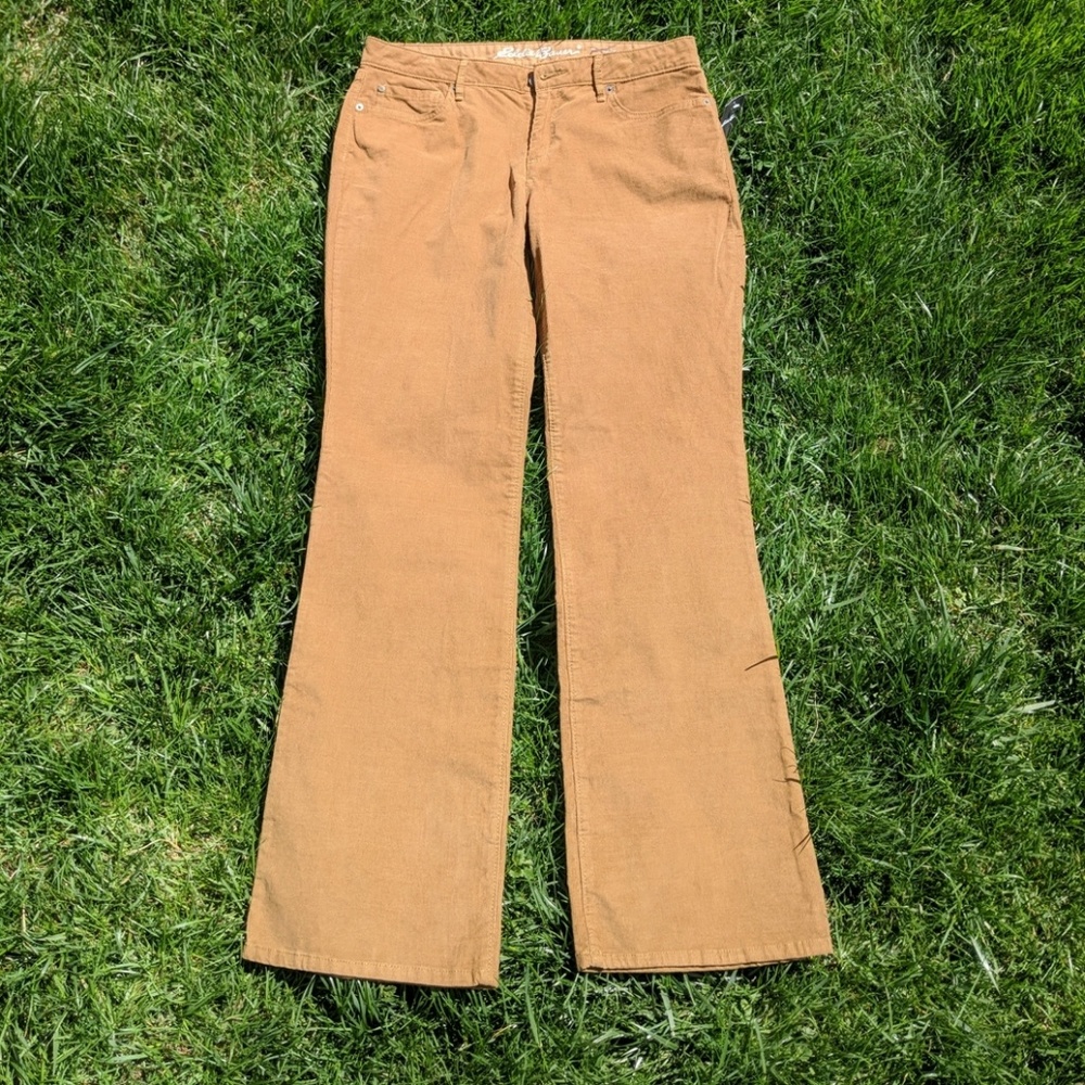 Eddie Bauer cord trouser pants curvy bootcut 10
